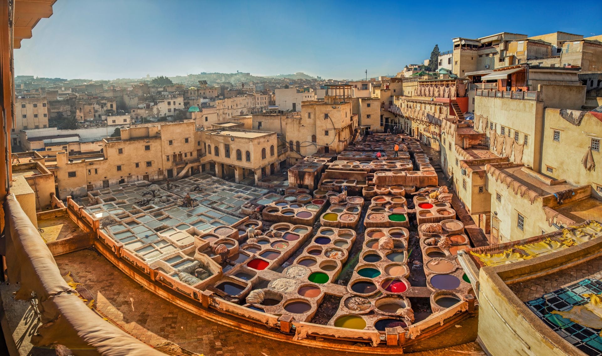 Chouara Tannery, one of the oldest place for traditional leather-making techniques.